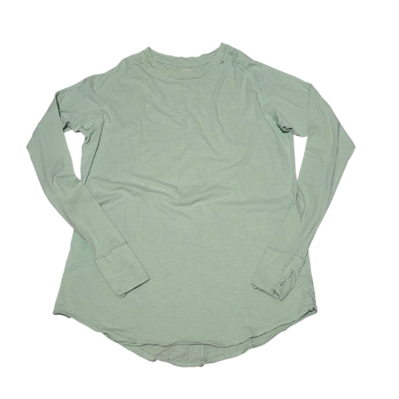 Free People We The Free Arden Extra Long Mountain Green Longsleeve Top - Picture 5 of 9